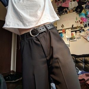 Madewell High Waisted Cropped Wide Leg Pants